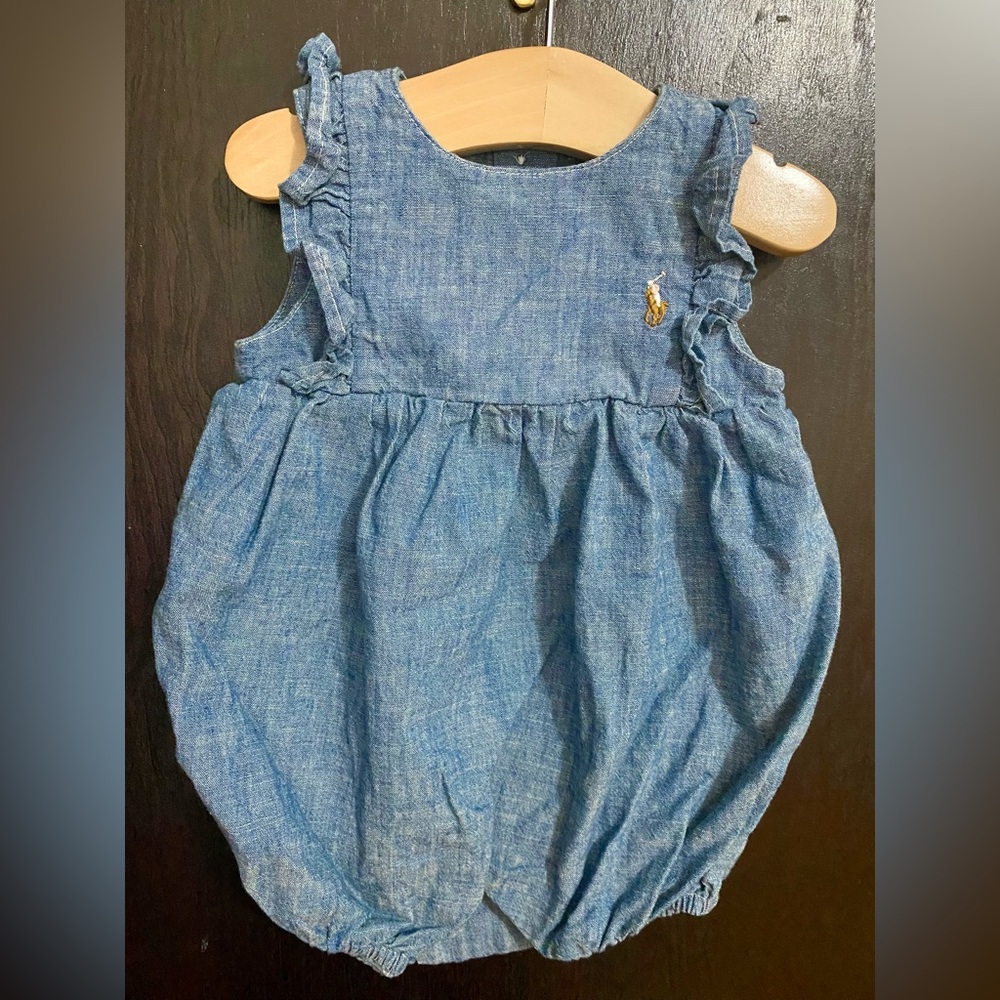 Ralph Lauren Indigo Chambray Bubble Shortall